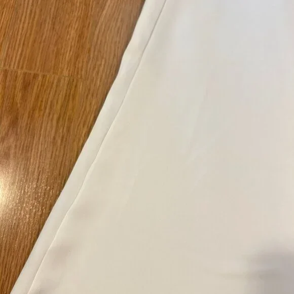 Satin Maxi Skirt White - M - Picture 2 of 5